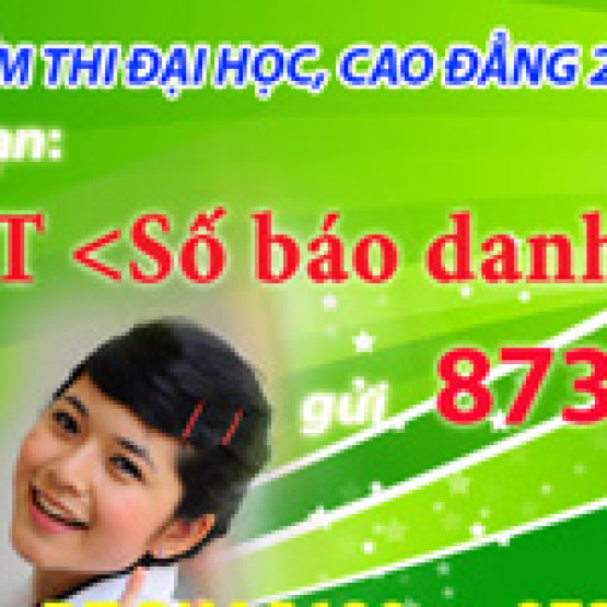 Cùng VTC Mobile tra cứu điểm thi đại học, cao đẳng 2012 nhanh nhất và chính xác nhất